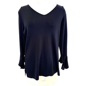 Exclusively Misook Black Women's Tunic Top M